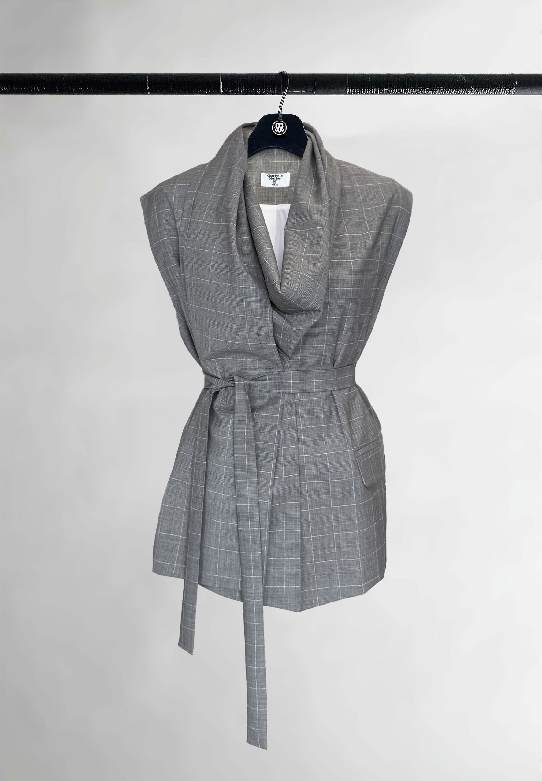 Charlotte - Veste élégante en coton et laine d'agneau